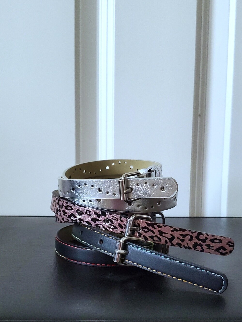 Cat & Jack Girl's 3 Pack Adjustable Fashion Belts